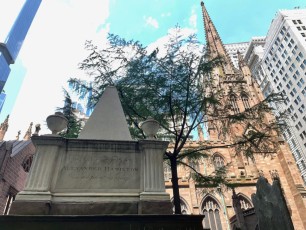 Tombe d'Alexander Hamilton à la Trinity Church de Wall Street