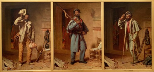 "Le contrebandier, la recrue, le vétéran", par Thomas Waterman Wood (1865-66) au Metropolitan Museum of Art de New-York