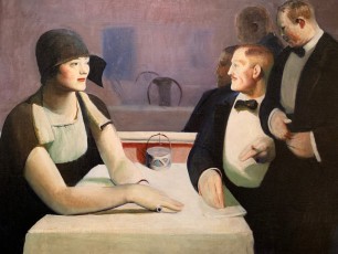 M. et Mme Chester Dale dînent dehors, par Guy Pène du Bois (1963) au Metropolitan Museum of Art de New-York