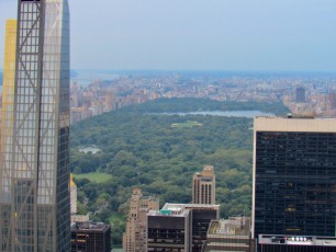 La vue depuis le Top of the Rock : le sommet du Rockefeller Center à New-York.