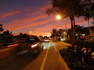 Coucher de soleil sur Lauderdale by-the-Sea