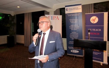Alain Ouelhadj (président de la FACC) à la soirée des associations françaises à Miami organisée par L'Union des Français de l'Etranger, FIPA, Alliance Française et Miami Accueil
