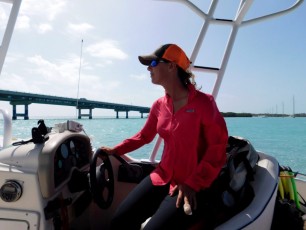 Captain Samantha Zeher organise des éco-tours au départ d'Islamorada, dans les Keys de Floride