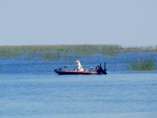 Pêche sur le Lac Okeechobee à Lake Port (en Floride)