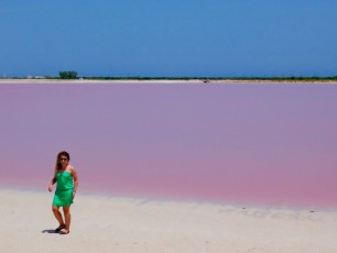 Les époustouflants lacs roses de Las Coloradas au Yucatan