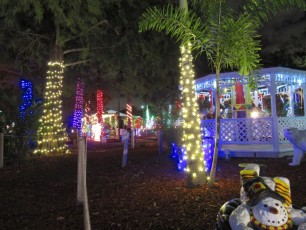 Les décorations de Noël à la Hoffman's Chocolates Factory de Lake Worth, près de West Palm Beach