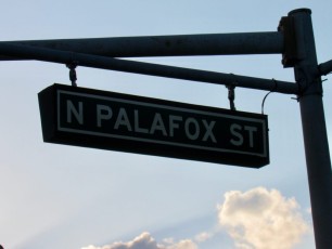 Palafox Street au niveau du port de Pensacola en Floride