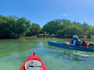 Le site d'accostage des kayaks à Indian Key, dans les Keys de Floride