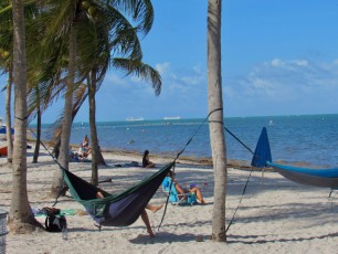 Plage nord de Crandon Park, sur l'île de Key Biscayne à Miami