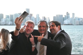 Francky L'Américain, Franck Bondrille et Cyril Darmouni au Gala 2022 de la Chambre de Commerce FACC Miami