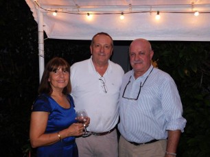 Xavier Capdevielle entre Marie Lou et Roger Pardo à la soirée Fipa à Miami