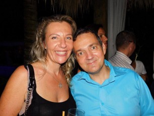 Laurence et Ghislain Nos à la soirée Fipa à Miami