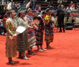Pow wow des indiens seminoles au Hard Rock de Hollywood en Floride.