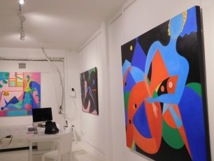 Peintures de Mercedes Lasarte - Blooming Beauties exhibition à la Macaya Gallery de Miami