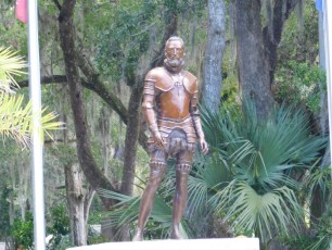 Statue de Menendez au Parc de la Fontaine de Jouvence / St Augustine / Floride
