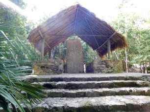Ruines de la cité maya de Cobb au Mexique.