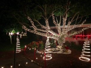 Décorations de Noël à Pompano Beach en Floride