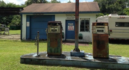 station service abandonnee - Loop Road -Everglades - Floride