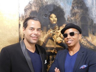 Patrick Glémaud et Daniel Stanford, de la Macaya Gallery, qui accueillait le cocktail CCQF à Miami