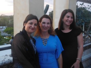 Gala Facc 2016 à Miami : Mme Létrilliart en compagnie de Me Aline Martin O'Brien et Me Isabelle Jung
