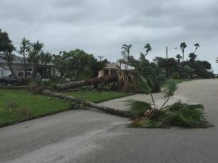 Photos de la station balnéaire de Cocoa Beach après l'ouragan Matthew