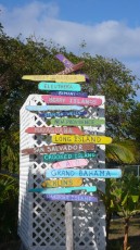 Bahamas - Signalisation des îles de l'archipel