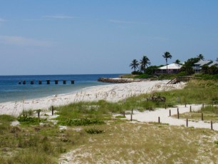 La plage du vieux phare (State Park) de Boca Grande, sur Gasparilla Island, sur la côte ouest de la Floride