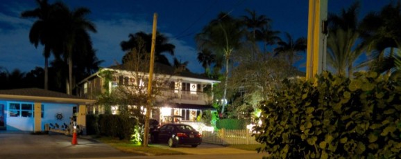 Décorations de Noël dans le quartier de Rio Vista, à Fort Lauderdale en Floride