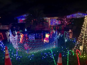 Décorations de Noël à Pompano Beach en Floride