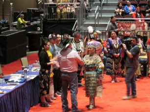 Pow wow des indiens seminoles au Hard Rock de Hollywood en Floride.