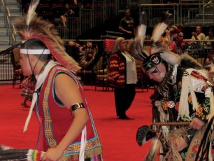 Pow wow des indiens seminoles au Hard Rock de Hollywood en Floride.