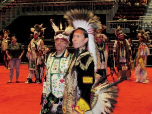 Pow wow des indiens seminoles au Hard Rock de Hollywood en Floride.