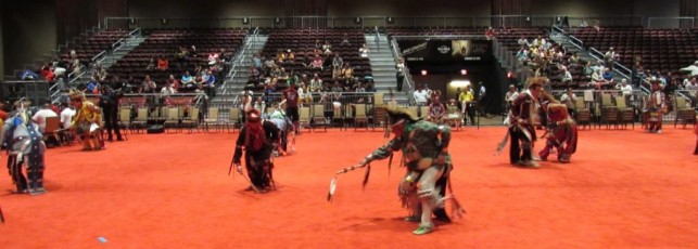 Pow wow des indiens seminoles au Hard Rock de Hollywood en Floride.