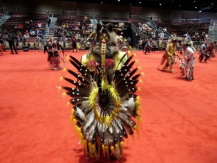 Pow wow des indiens seminoles au Hard Rock de Hollywood en Floride.