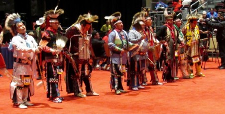 Pow wow des indiens seminoles au Hard Rock de Hollywood en Floride.