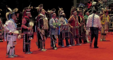 Pow wow des indiens seminoles au Hard Rock de Hollywood en Floride.