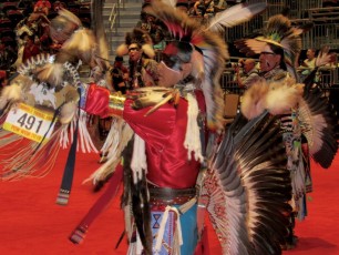 Pow wow des indiens seminoles au Hard Rock de Hollywood en Floride.