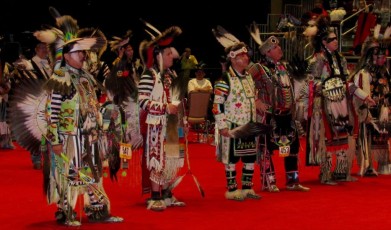 Pow wow des indiens seminoles au Hard Rock de Hollywood en Floride.