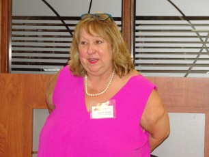 Louise Lauzon de la Chambre de Comemrce de Montréal durant la 14e mission commerciale de la Chambre Canada-Floride