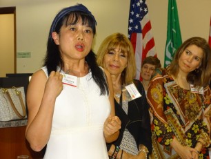 Fiona Wang durant la 14e mission commerciale de la Chambre Canada-Floride