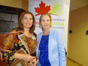Marie-Claude Péthel et Sophie Proulx durant la 14e mission commerciale de la Chambre Canada-Floride