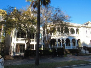 Quartier de The Battery et ses vieilles maisons à Charleston