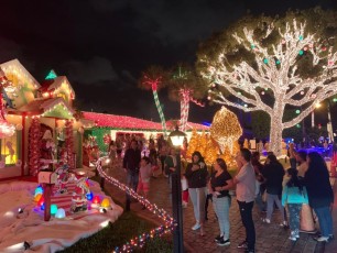 Décorations de Noël à Pompano Beach en Floride