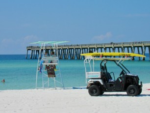 La plage de Navette Beach en Floride