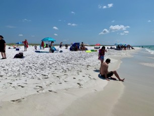 La plage de Navette Beach en Floride