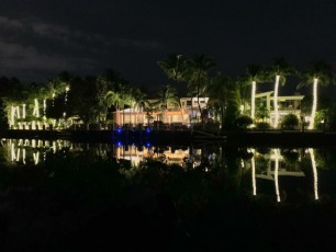 Lumière de Noël dans le quartier de Victoria Park à Fort Lauderdale en Floride