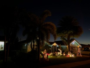 Décorations de Noël dans le quartier d'Imperial Point à Fort Lauderdale en 2020.