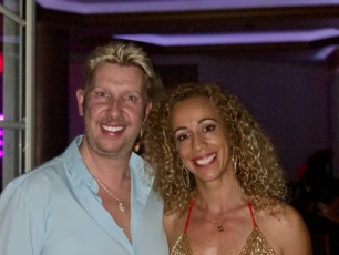 Franck L'Américain et Claudia à la soirée de l'UFE Floride à Miami Beach