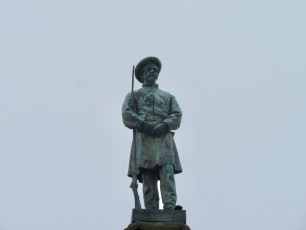 Statue confédérée à Forsyth Park à Savannah en Géorgie