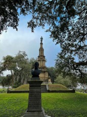 Monument confédéré à Forsyth Park à Savannah en Géorgie